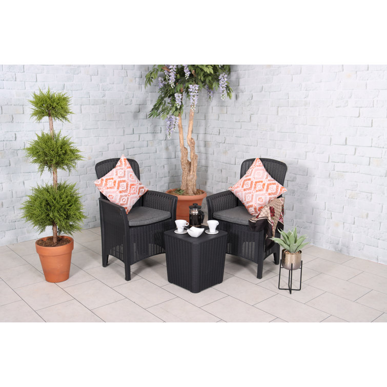 Royal Craft Faro Black Relax 3 pc Bistro Set Reviews Wayfair